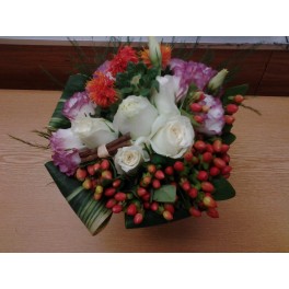 B03 Roses * Red Bean * Clematis Bouquet $580